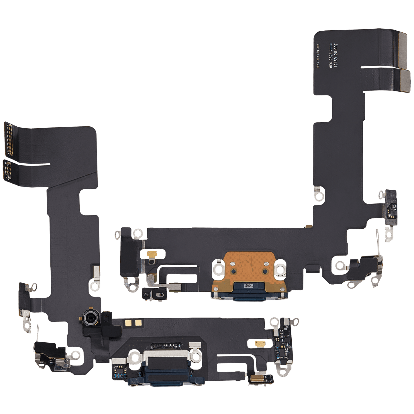 Charging Port Flex Cable For iPhone 13 (Used OEM Pull) (Midnight)