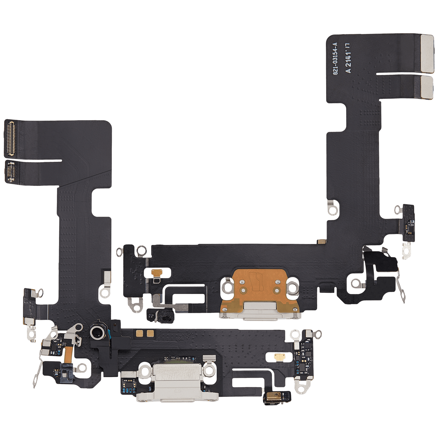 Charging Port Flex Cable For iPhone 13 (Used OEM Pull) (Starlight)