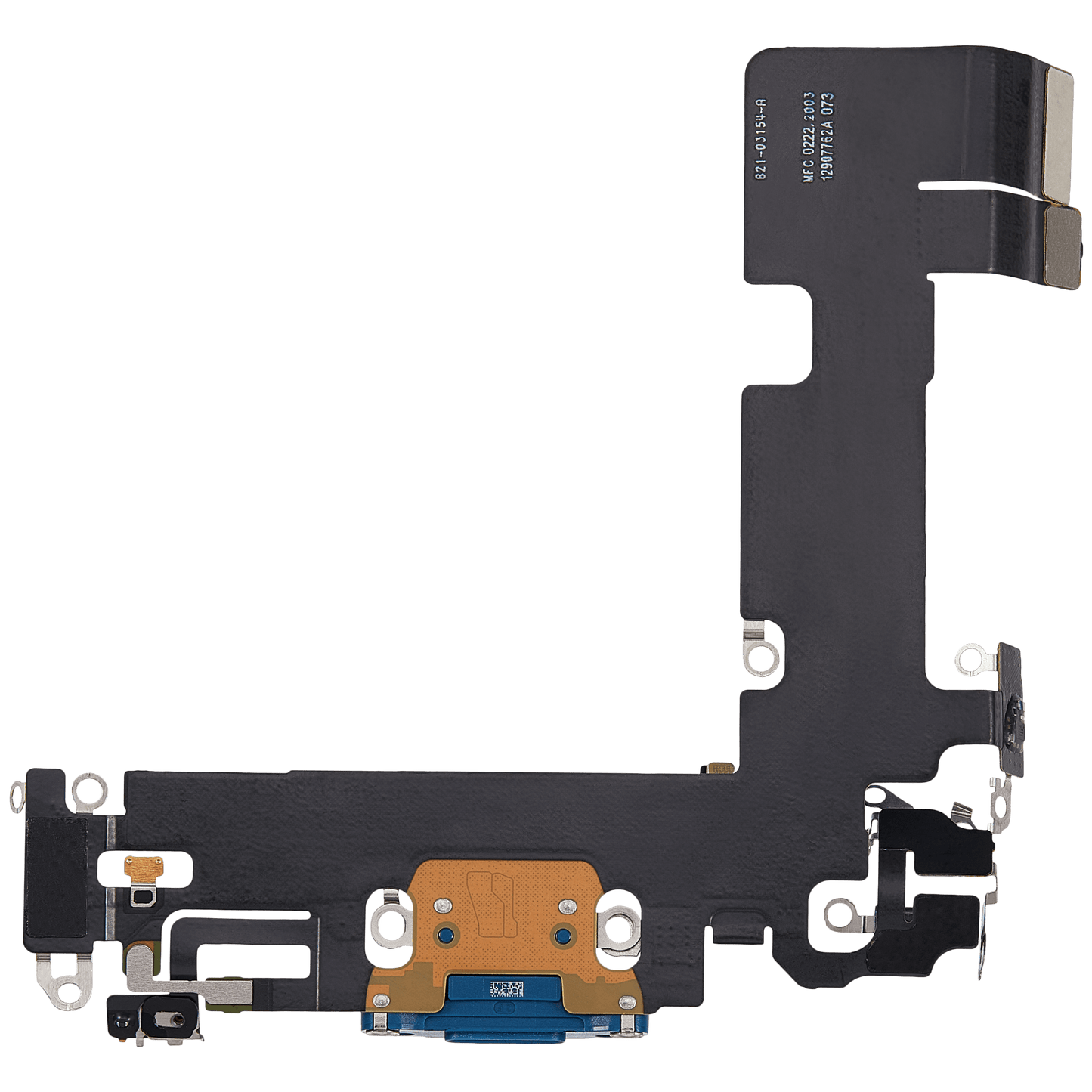 Charging Port Flex Cable For iPhone 13 (Used OEM Pull) (Blue)