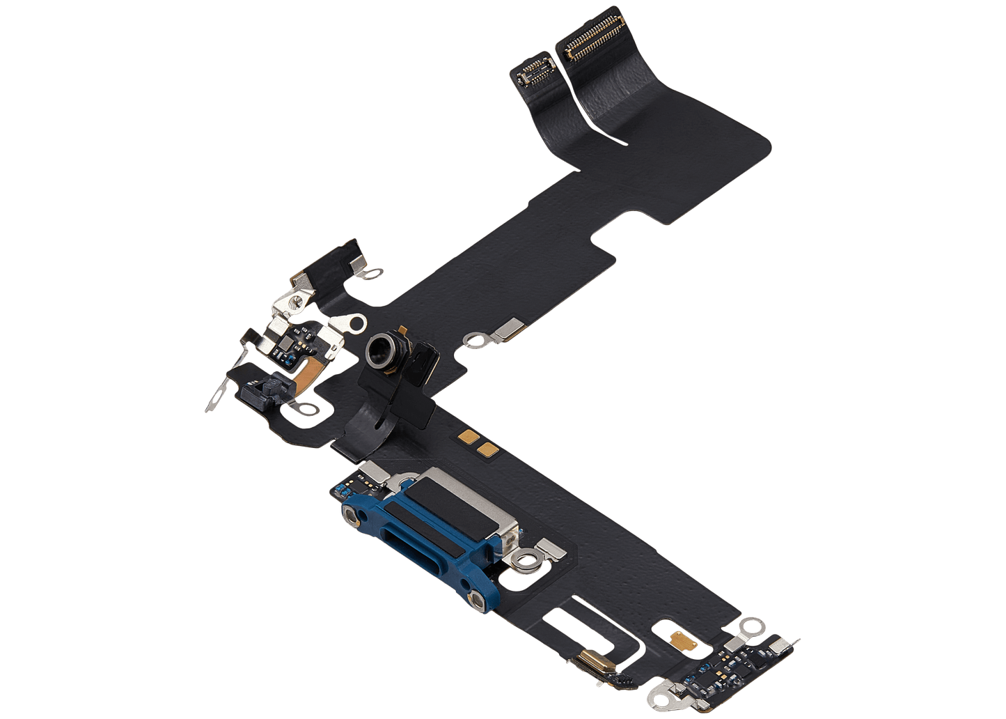 Charging Port Flex Cable For iPhone 13 (Used OEM Pull) (Blue)