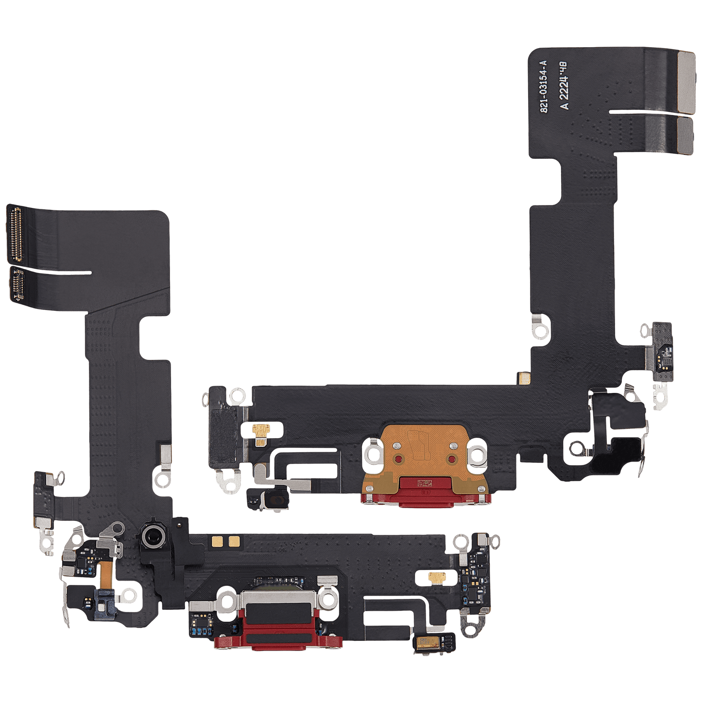 Charging Port Flex Cable For iPhone 13 (Used OEM Pull) (Red)