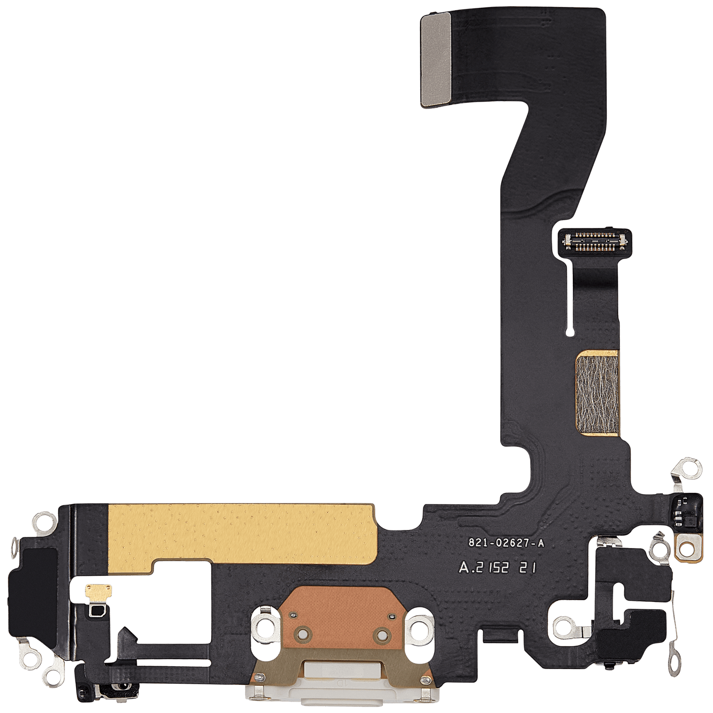 Charging Port Flex Cable For iPhone 12 (Used OEM Pull) (White)