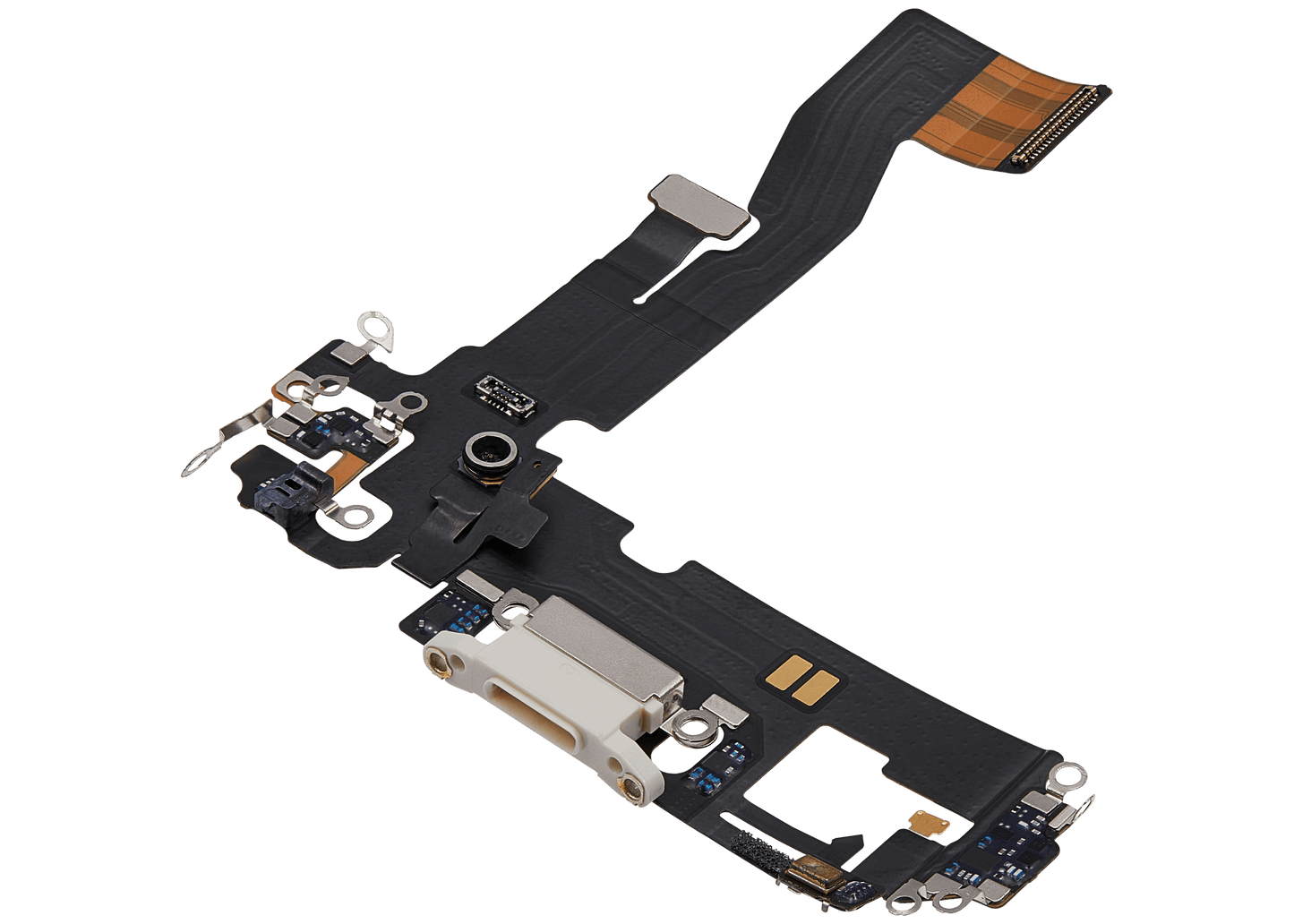 Charging Port Flex Cable For iPhone 12 (Used OEM Pull) (White)