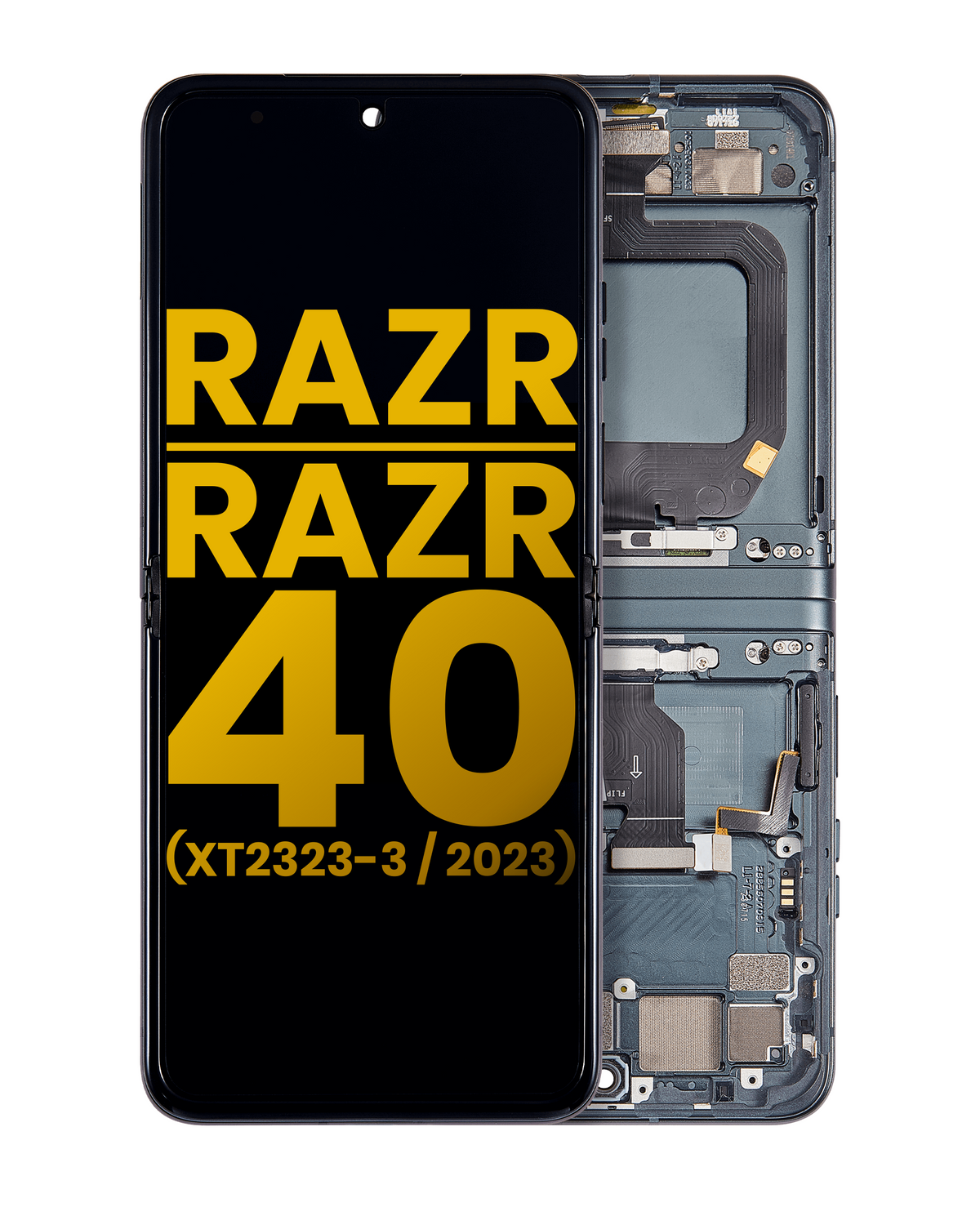 Main OLED Assembly With Frame For Motorola Razr 2023 / Razr 40 (XT2323 / 2023) - Motorola replacement part image 1