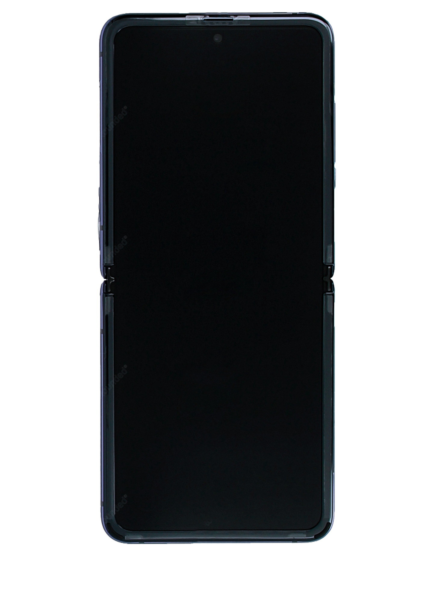 Inner OLED Assembly With Frame For Samsung Galaxy Z Flip 5G (F707) (Service Pack) (Mirror Purple) - Side View