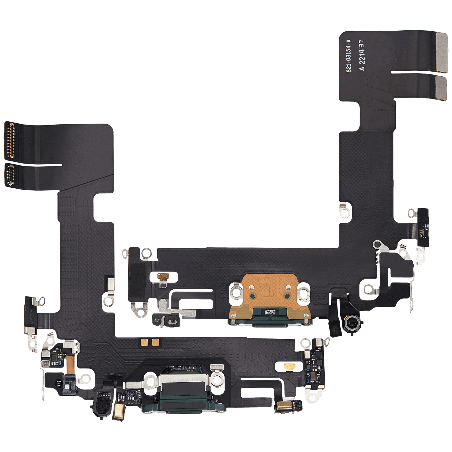 Charging Port Flex Cable For iPhone 13 (Used OEM Pull) (Green)