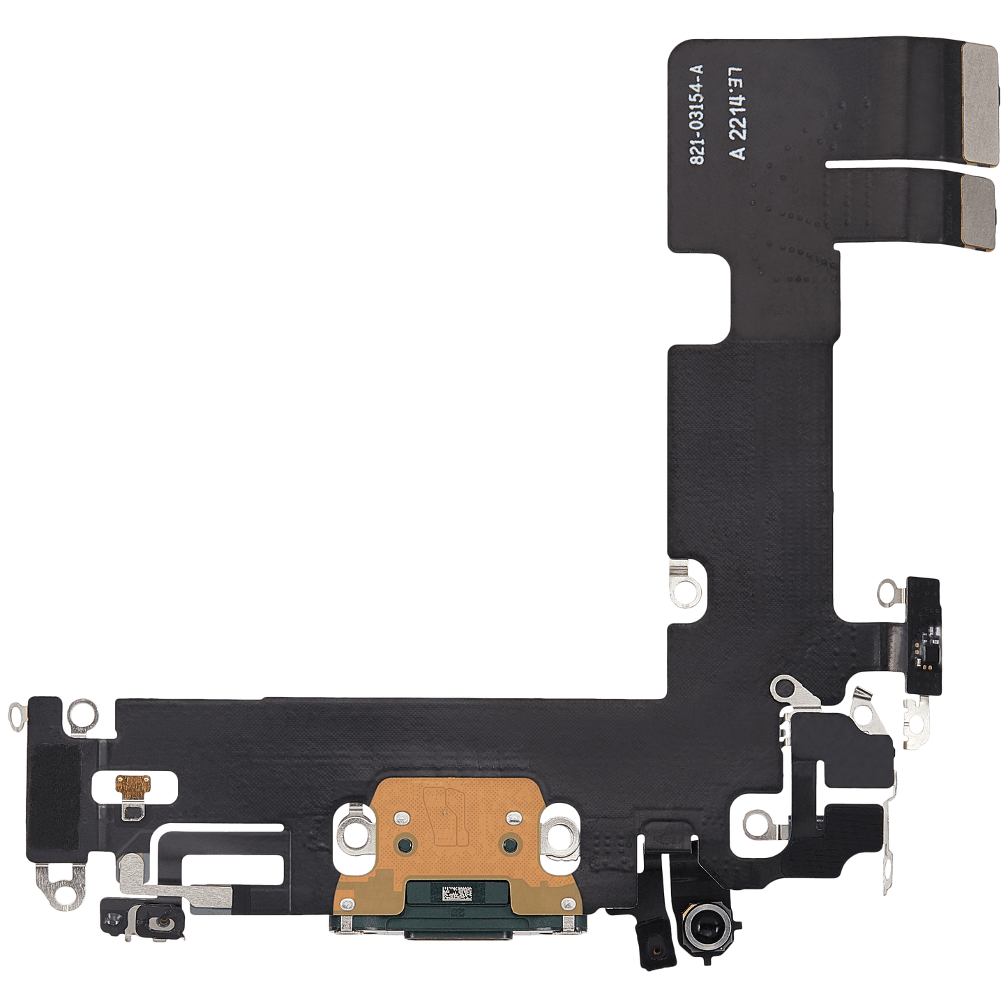 Charging Port Flex Cable For iPhone 13 (Used OEM Pull) (Green)