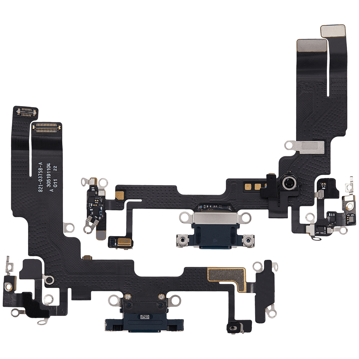 Charging Port Flex Cable For iPhone 14 (Used OEM Pull) (Midnight)