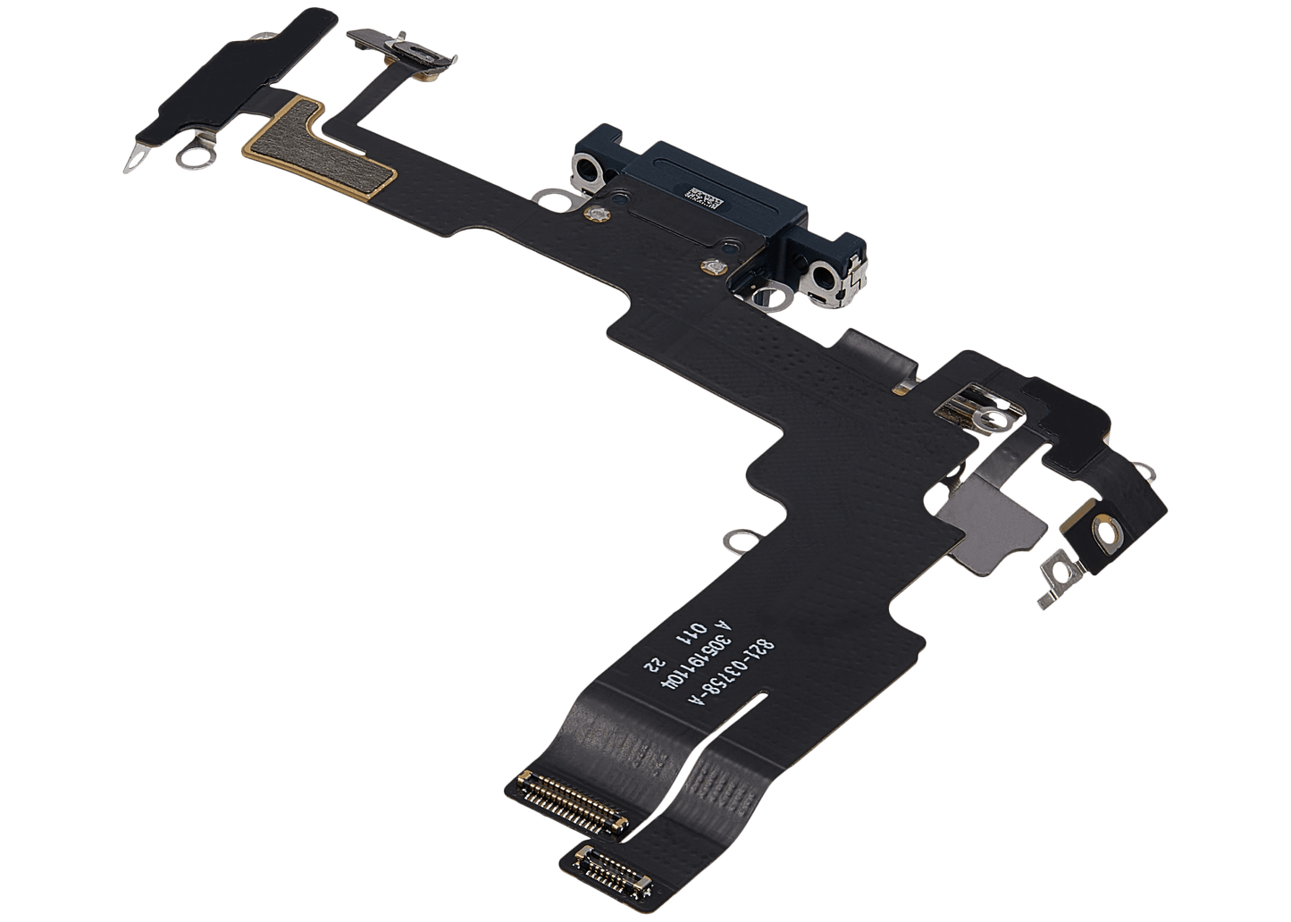 Charging Port Flex Cable For iPhone 14 (Used OEM Pull) (Midnight)