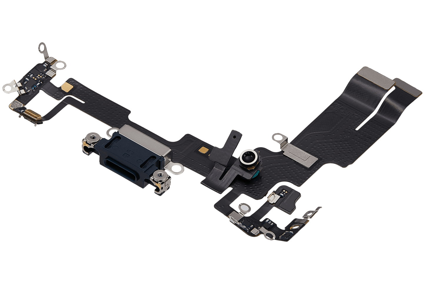 Charging Port Flex Cable For iPhone 14 (Used OEM Pull) (Midnight)