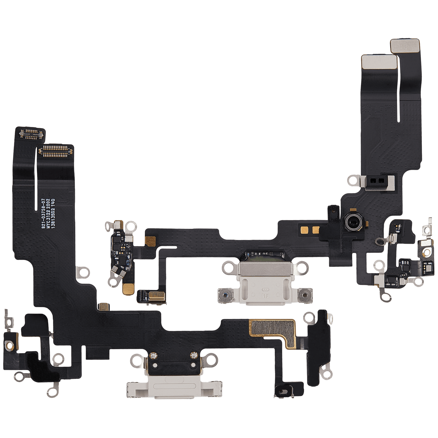 Charging Port Flex Cable For iPhone 14 (Used OEM Pull) (Starlight)