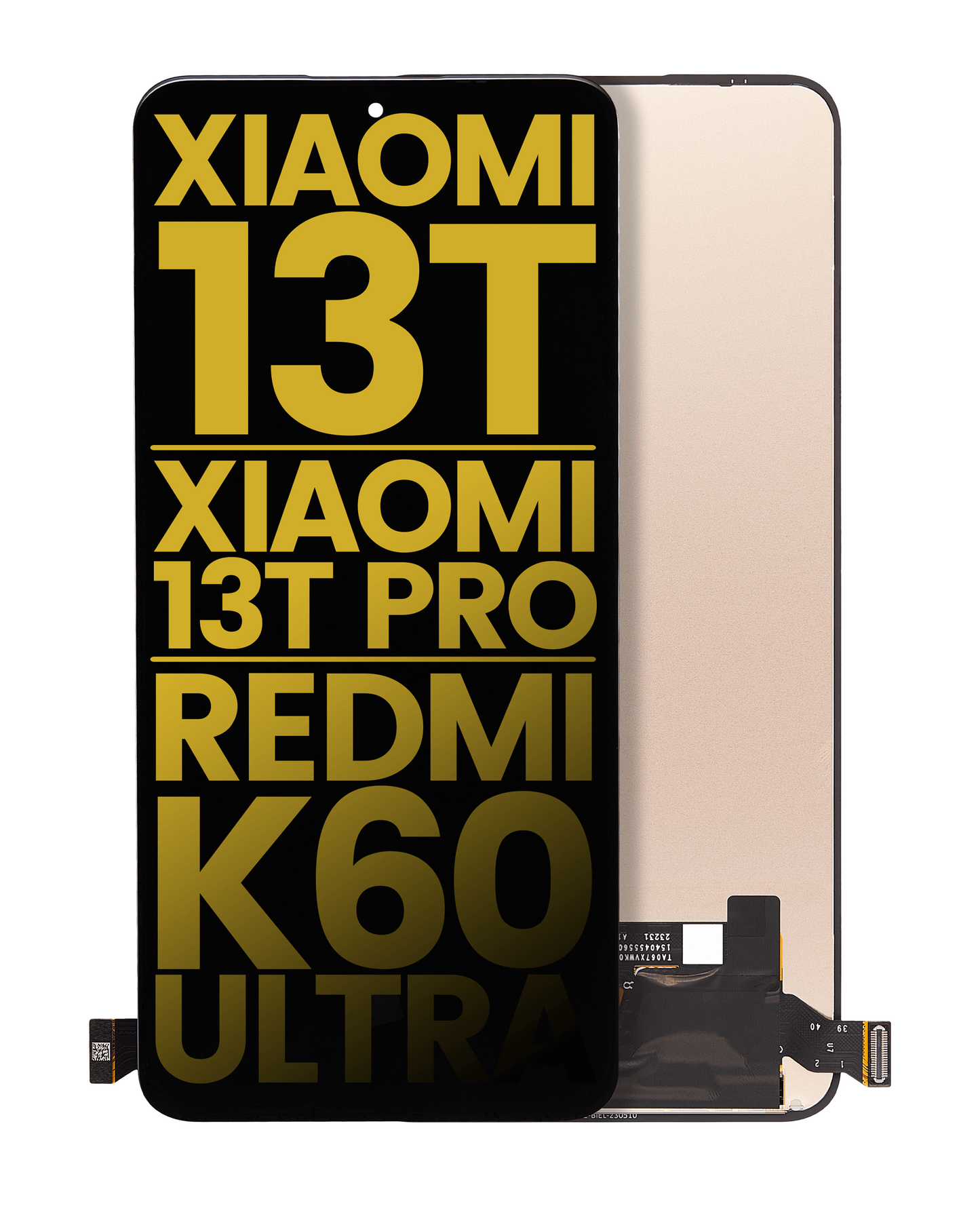 OLED Assembly Without Frame For Xiaomi 13T / 13T Pro / Redmi K60 Ultra (Refurbished) (All Colors) – replacement part product view – OLED Display Replacement for phone repair