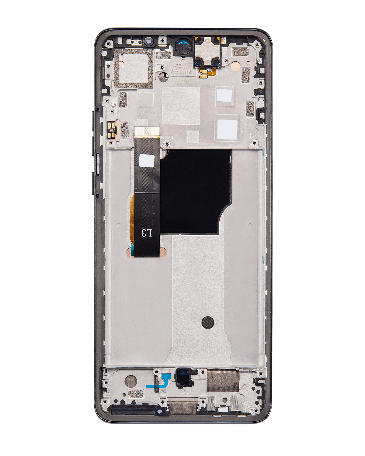 OLED Assembly With Frame For Motorola Moto Edge 40 Neo (XT2307-1 / 2023) (Refurbished) (Black) | SKU 107082130903 | image 7