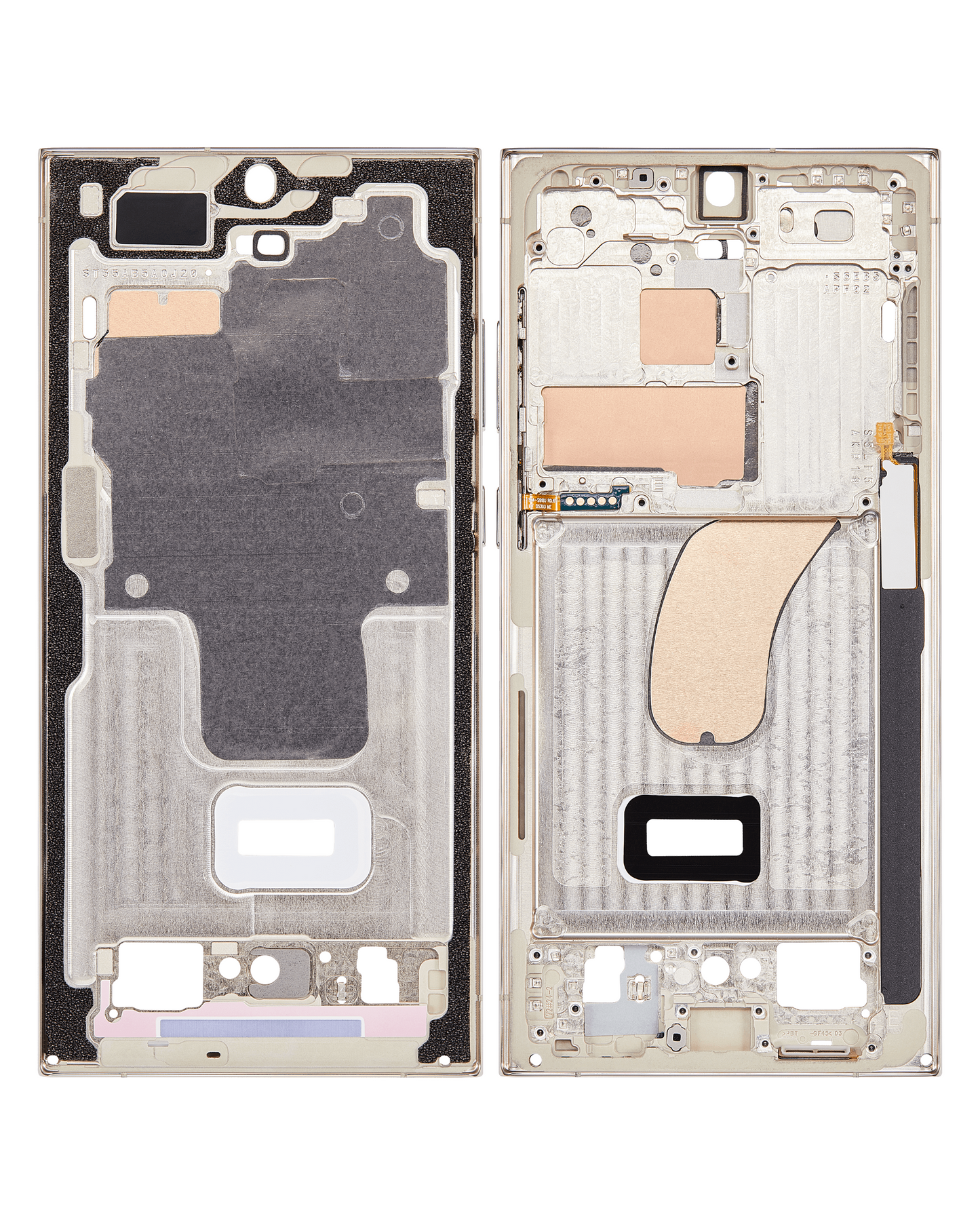Mid-Frame Housing For Samsung Galaxy S23 Ultra 5G (International Version) (Cream)