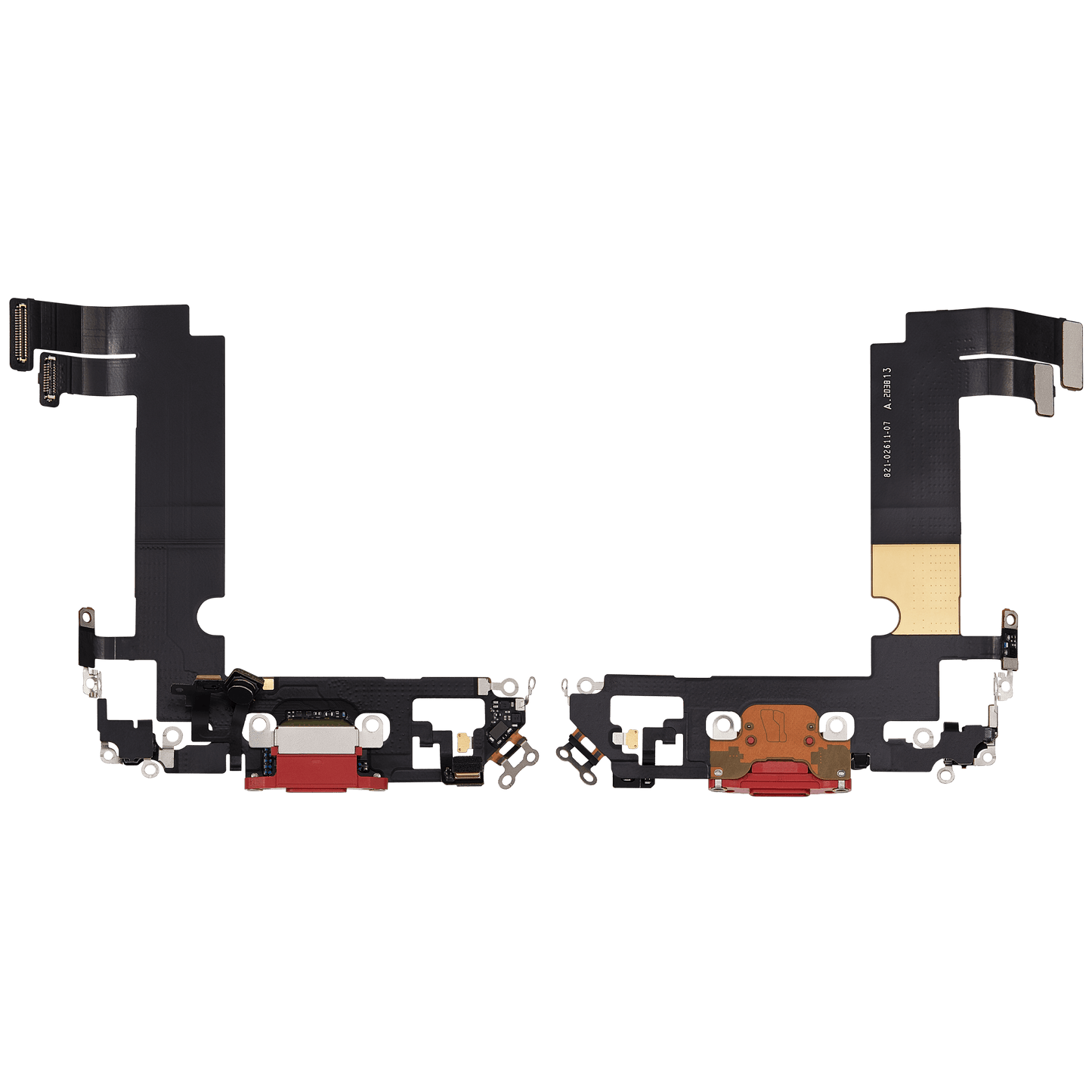 Charging Port Flex Cable For iPhone 12 Mini (Used OEM Pull) (Red)