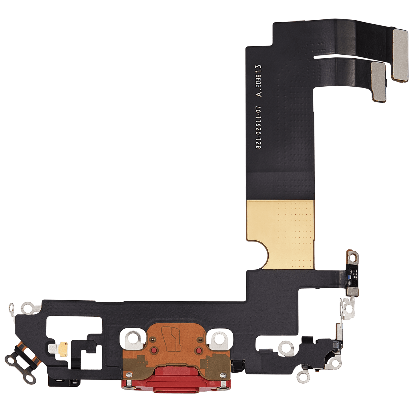 Charging Port Flex Cable For iPhone 12 Mini (Used OEM Pull) (Red)