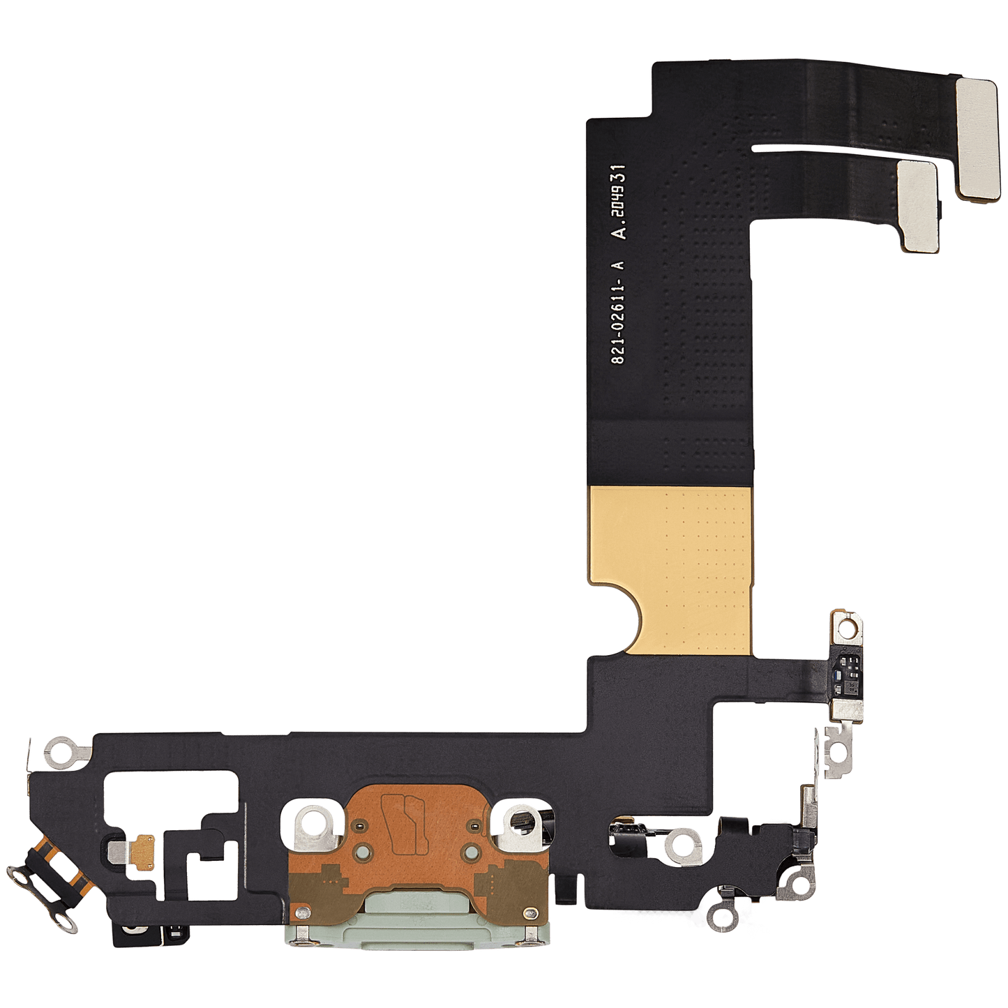 Charging Port Flex Cable For iPhone 12 Mini (Used OEM Pull) (Green)