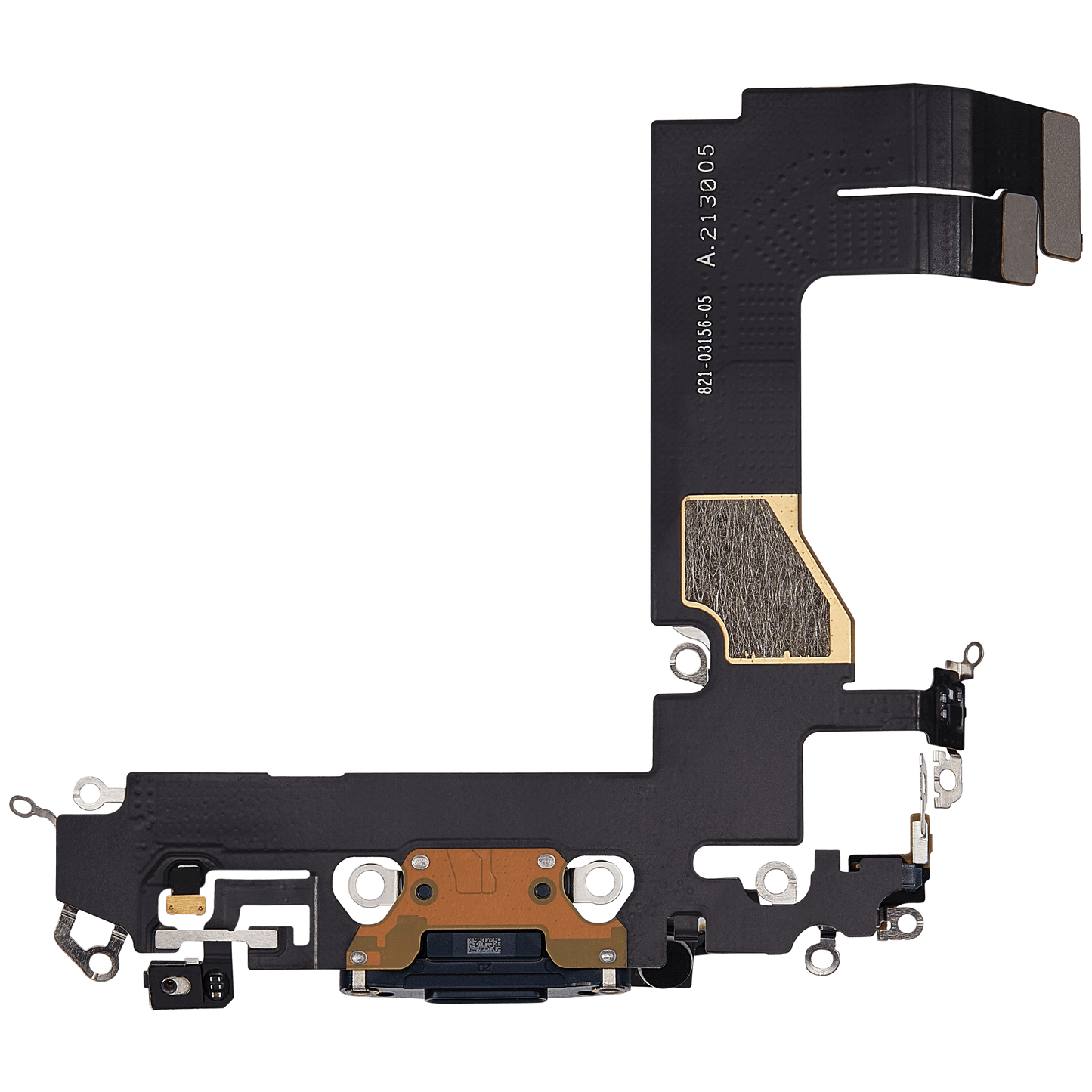 Charging Port Flex Cable For iPhone 13 Mini (Used OEM Pull) (Midnight)