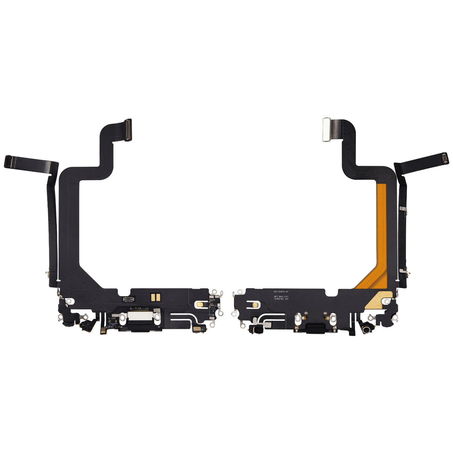 Charging Port Flex Cable For iPhone 14 Pro Max (Used OEM Pull) (Space Black)