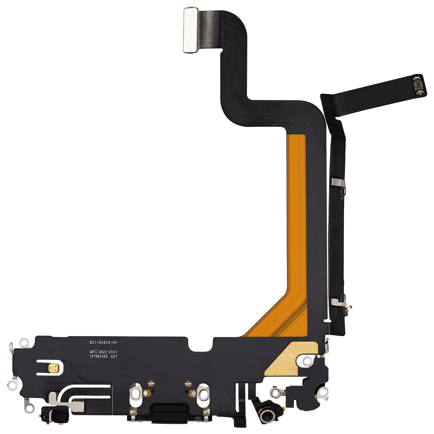 Charging Port Flex Cable For iPhone 14 Pro Max (Used OEM Pull) (Space Black)