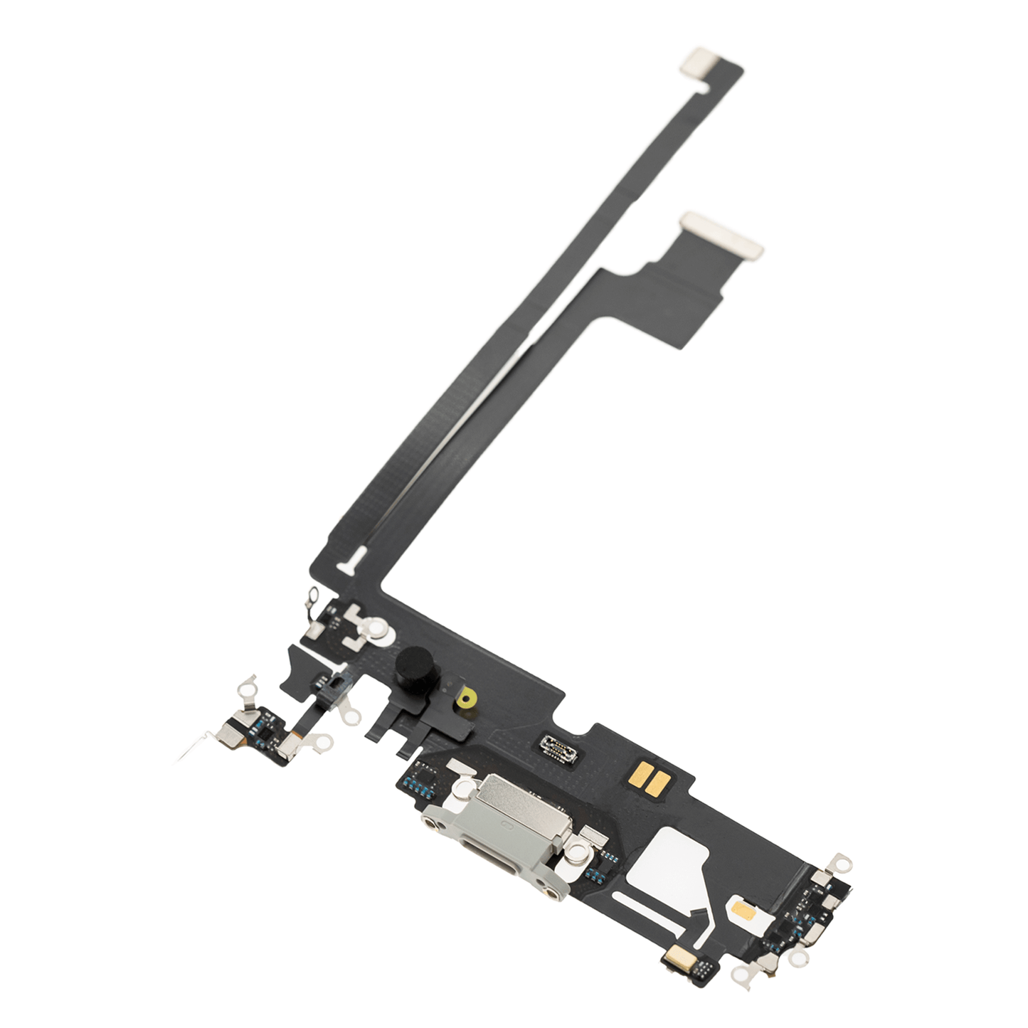 Charging Port Flex Cable For iPhone 12 Pro Max (Used OEM Pull) (Silver)
