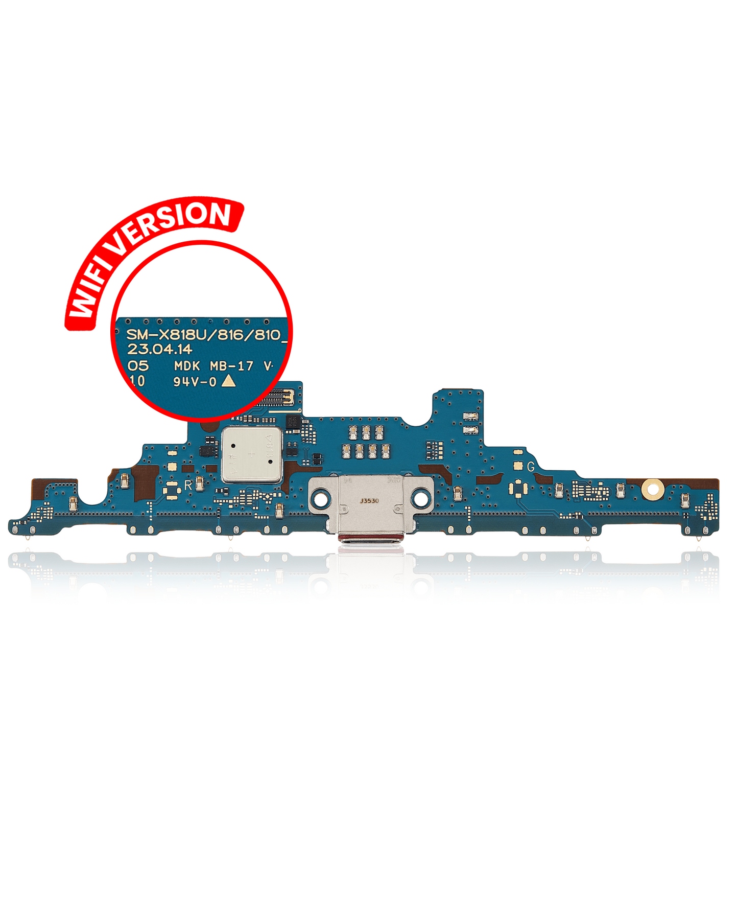 Charging Port Board Compatible For Samsung Galaxy Tab S9 Plus 12.4" (X816 / 2023)(WiFi Version) - product image 1