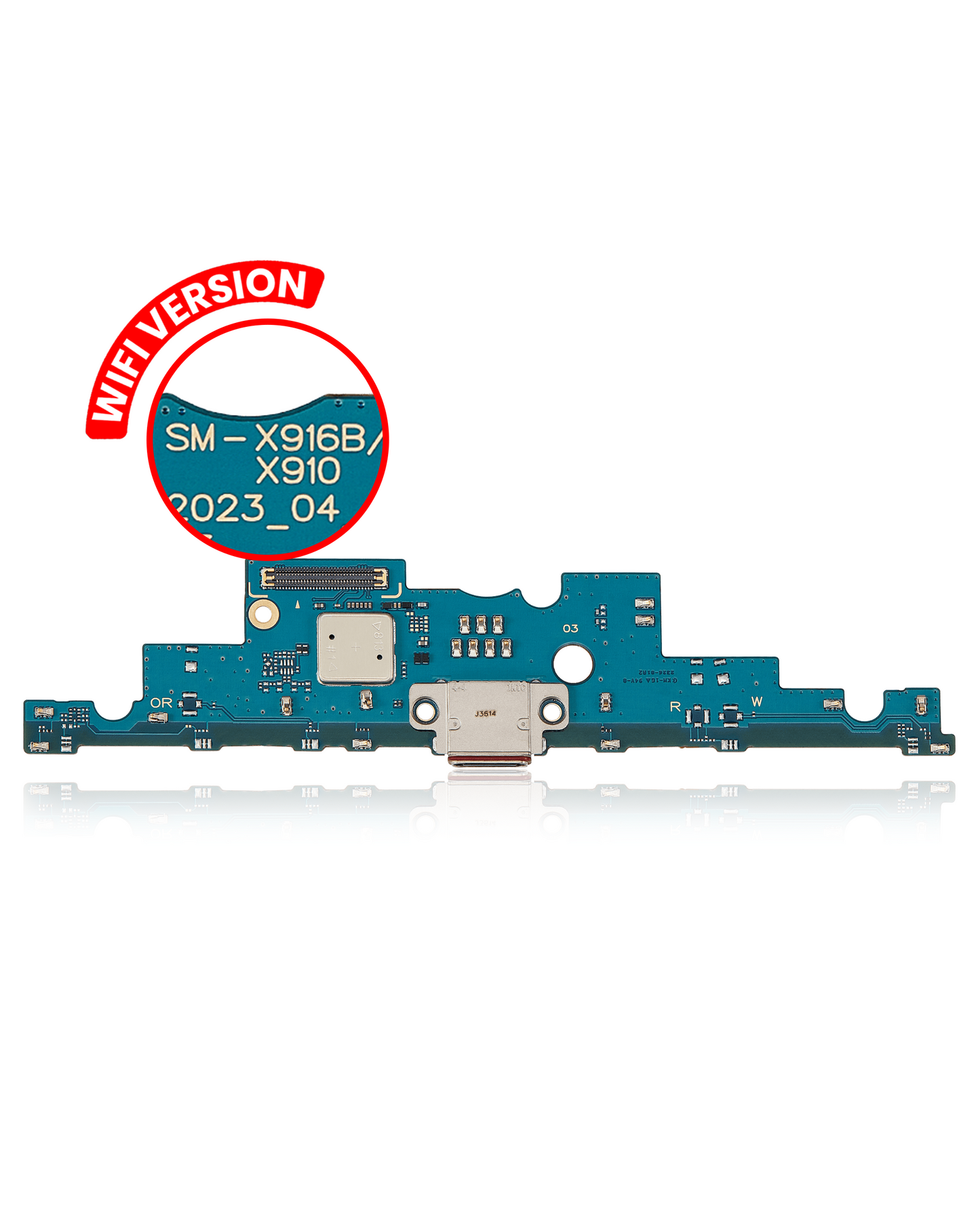 Charging Port Board Compatible For Samsung Galaxy Tab S9 Ultra 14.6" (X910 / 2023)(WiFi Version) - product image 1