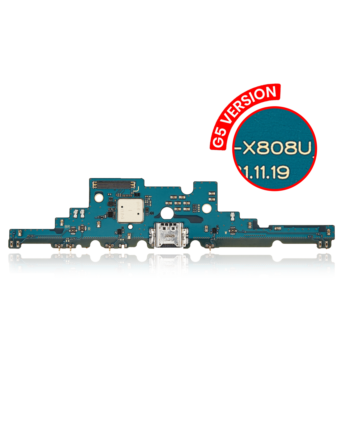 Charging Port With Board Compatible For Samsung Galaxy Tab S8 Plus (X806 / X800) (5G Version) (PART # SM-X808U) - product image 1