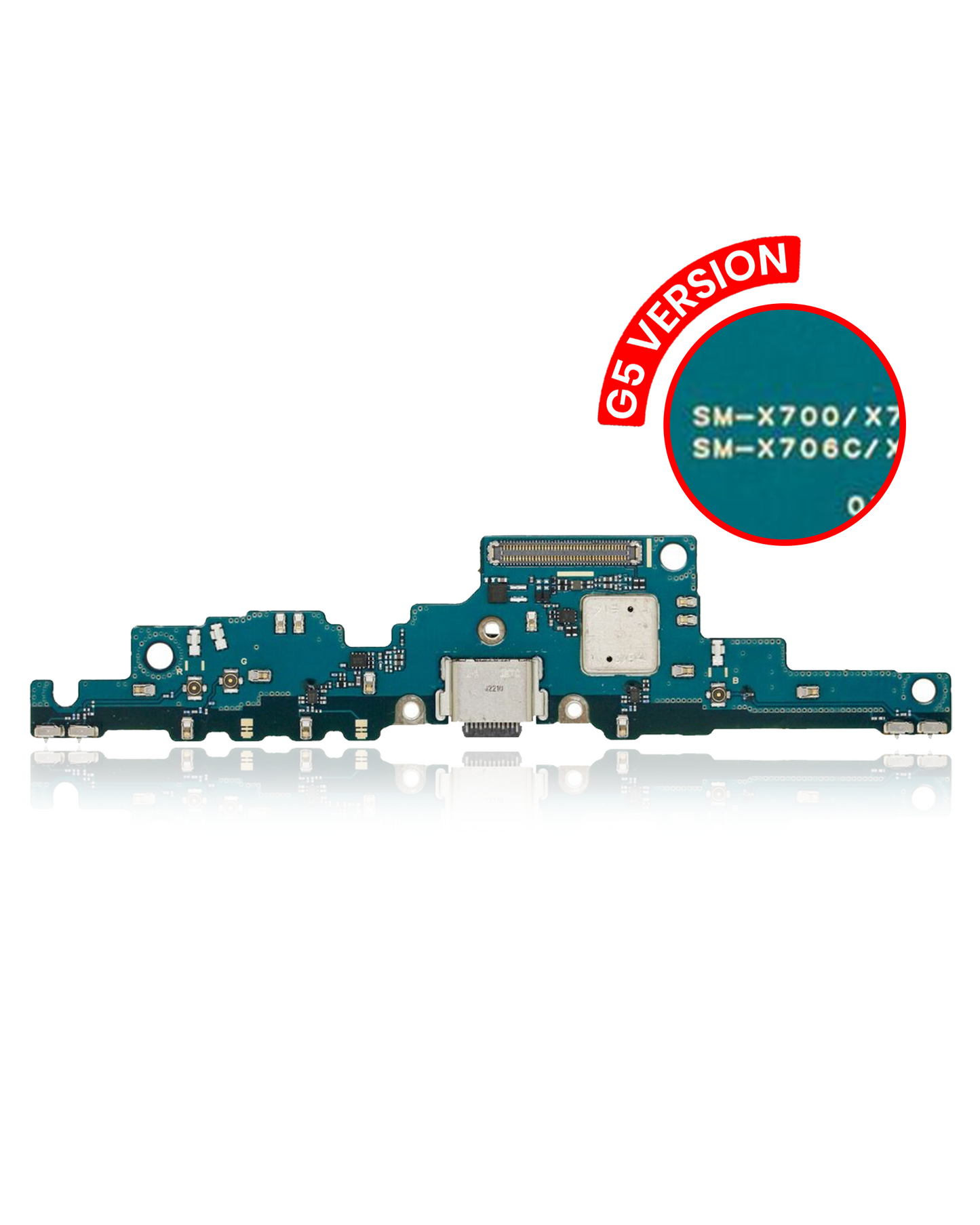Charging Port With Board Compatible For Samsung Galaxy Tab S8 (2022) (X700 / X706) (5G Version) (PART # SM-X808U) - product image 1