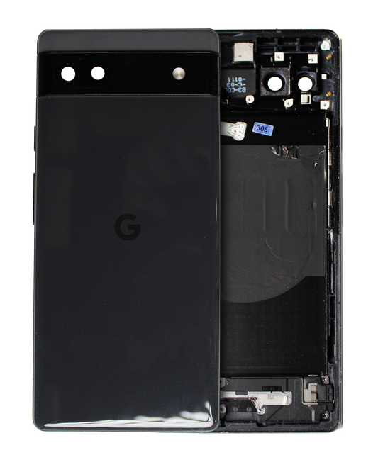 Back Housing For Google Pixel 6a (Used OEM Pull: Grade A) (Charcoal) - replacement part product view