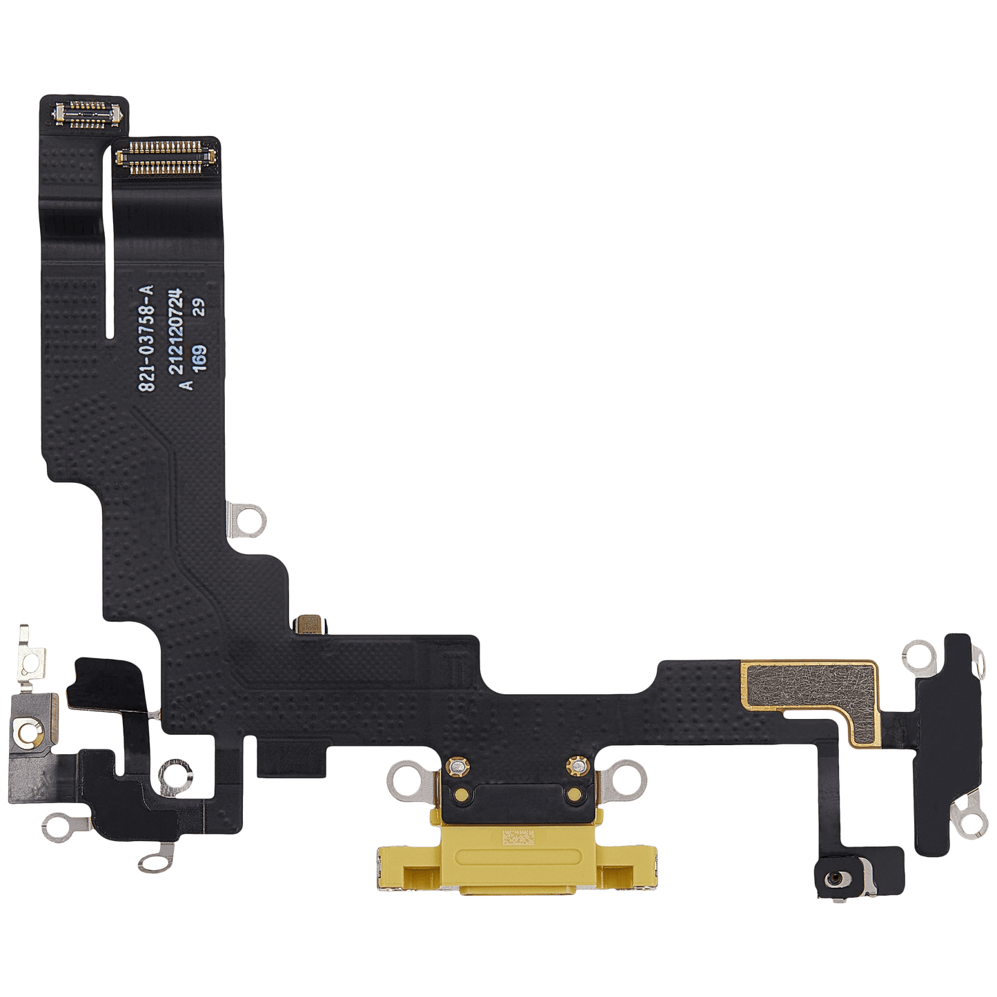 Charging Port Flex Cable For iPhone 14 (Used OEM Pull) (Yellow)