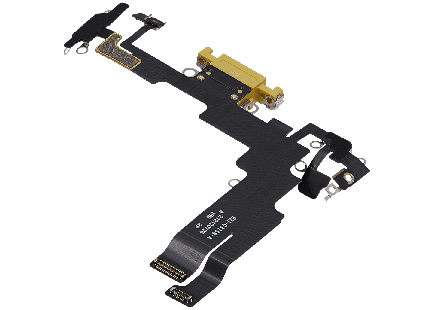 Charging Port Flex Cable For iPhone 14 (Used OEM Pull) (Yellow)