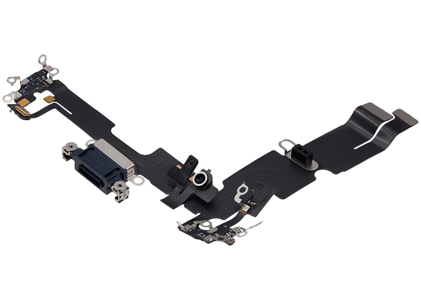 Charging Port Flex Cable For iPhone 14 Plus (Used OEM Pull) (Midnight)