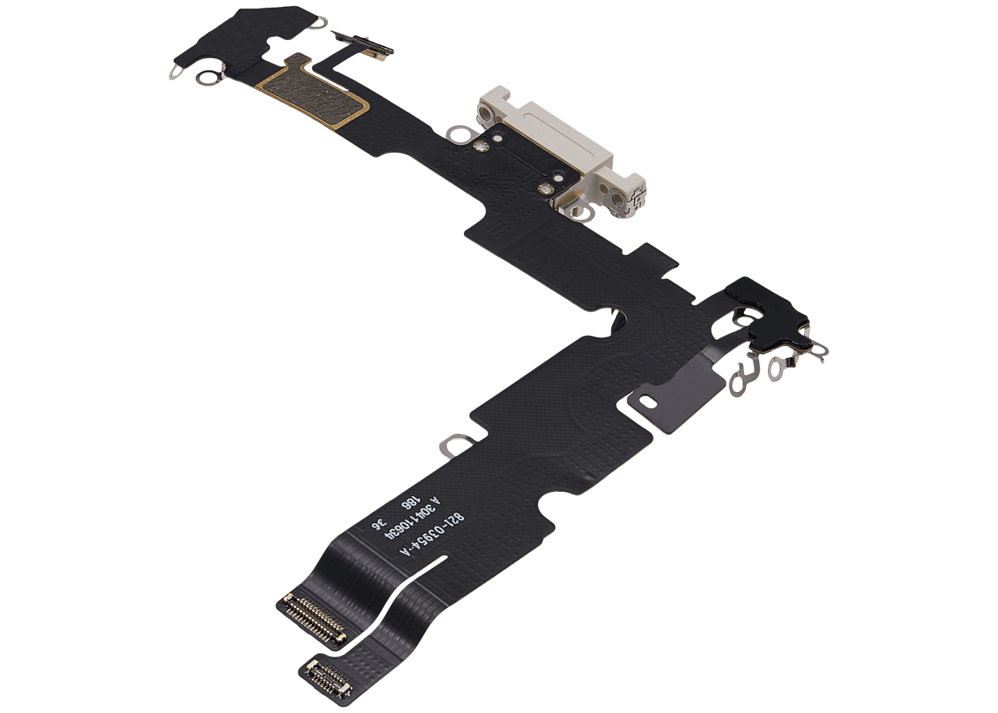 Charging Port Flex Cable For iPhone 14 Plus (Used OEM Pull) (Starlight)