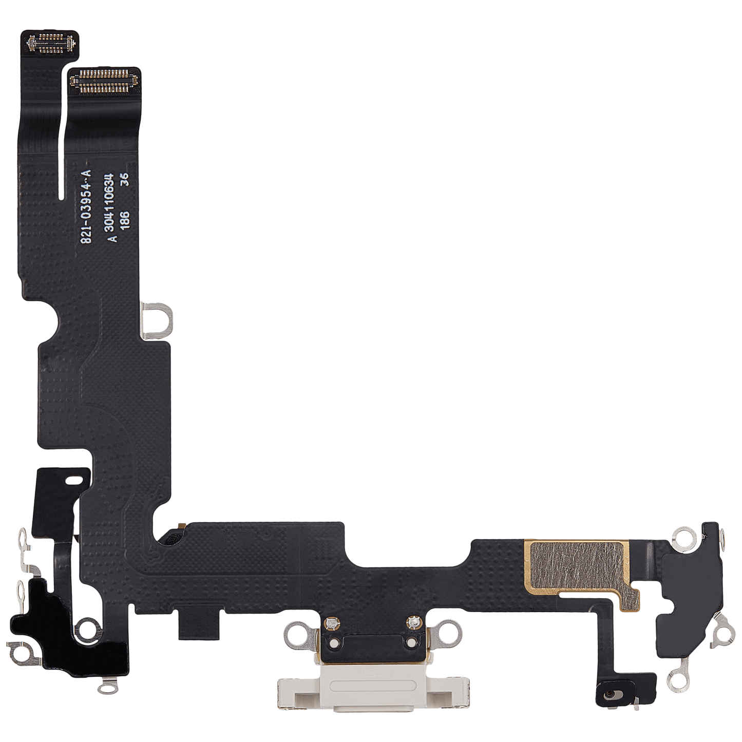Charging Port Flex Cable For iPhone 14 Plus (Used OEM Pull) (Starlight)