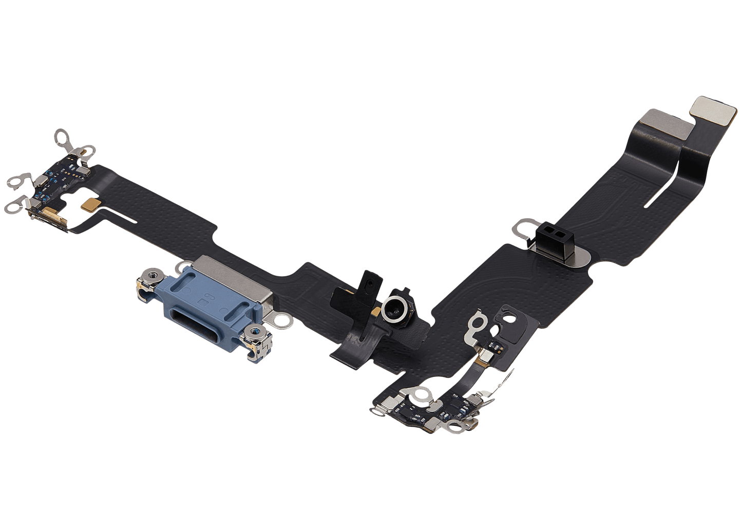 Charging Port Flex Cable For iPhone 14 Plus (Used OEM Pull) (Blue)
