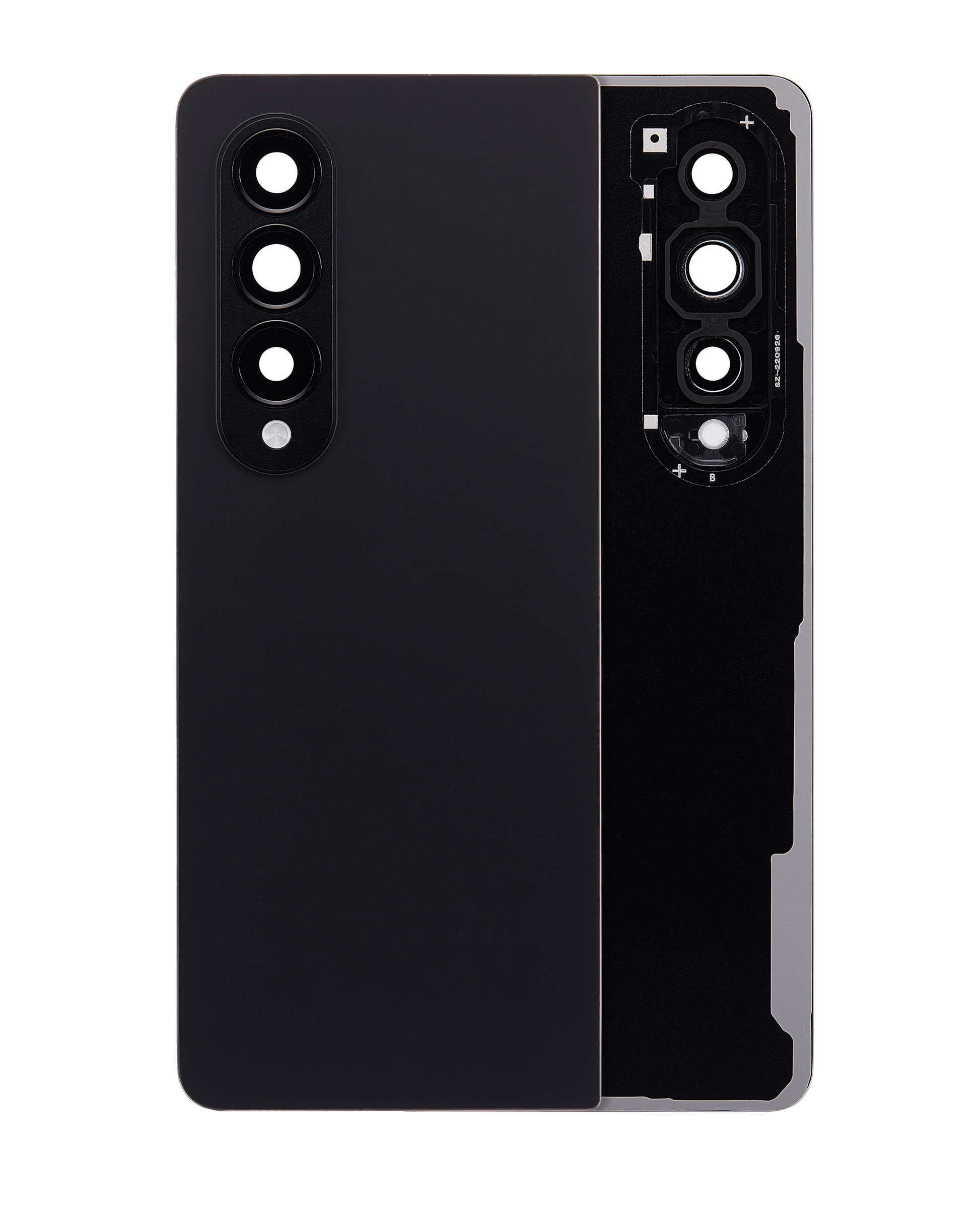 Samsung replacement part: Back Cover Glass With Camera Lens For Samsung Galaxy Z Fold 4 (F936) (Phantom Black)