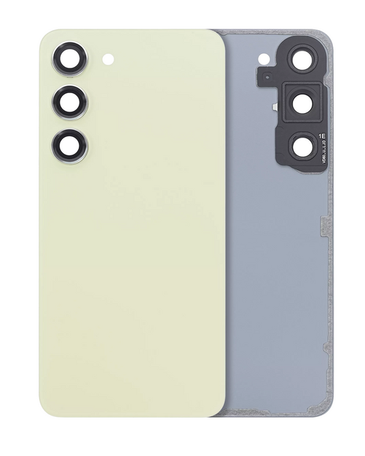 Back Cover Glass With Camera Lens For Samsung Galaxy S23 5G (No Logo) (Aftermarket Plus) (Lime)