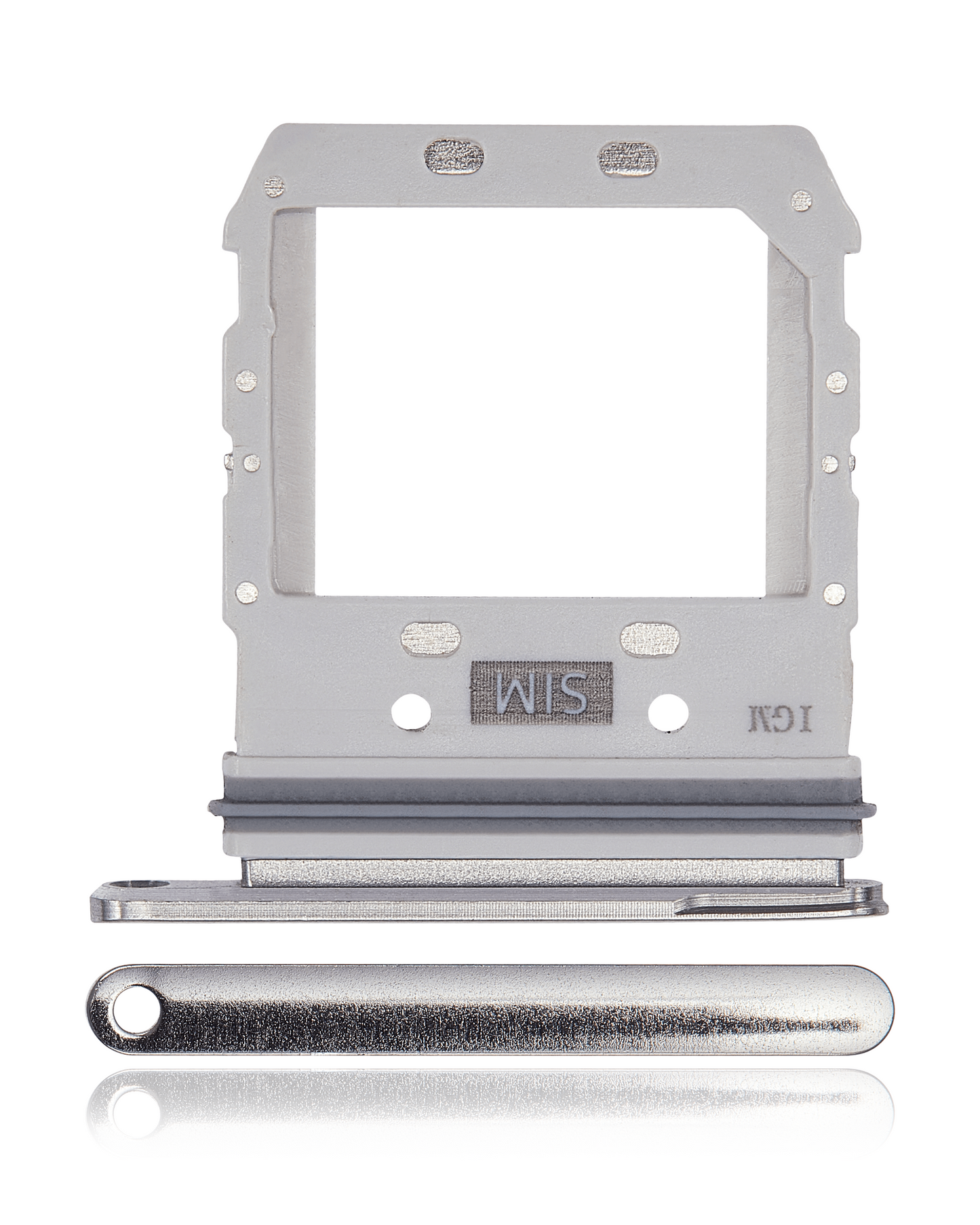 Dual Sim Card Tray For Samsung Galaxy S10 5G (Crown Silver)