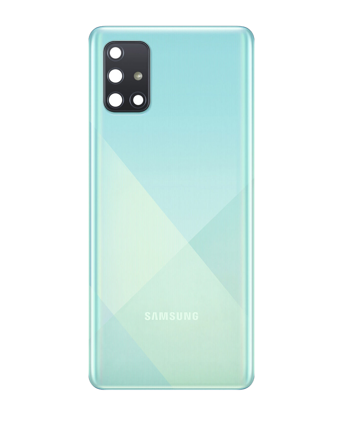 Back Cover Glass With Camera Lens For Samsung Galaxy A71 (A715 / 2020) (Service Pack) (Prism Crush Blue)