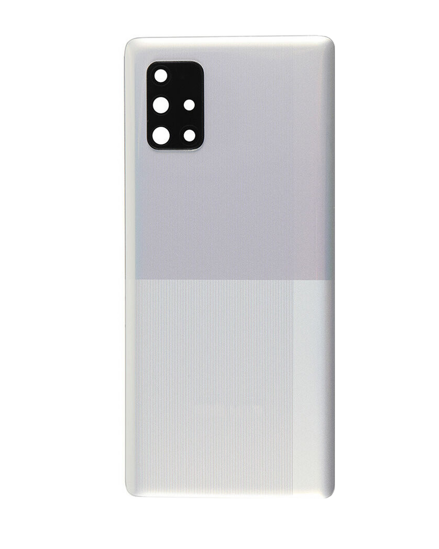 Back Cover Glass With Camera Lens For Samsung Galaxy A71 (A715 / 2020) (Service Pack) (Prism Crush Silver)