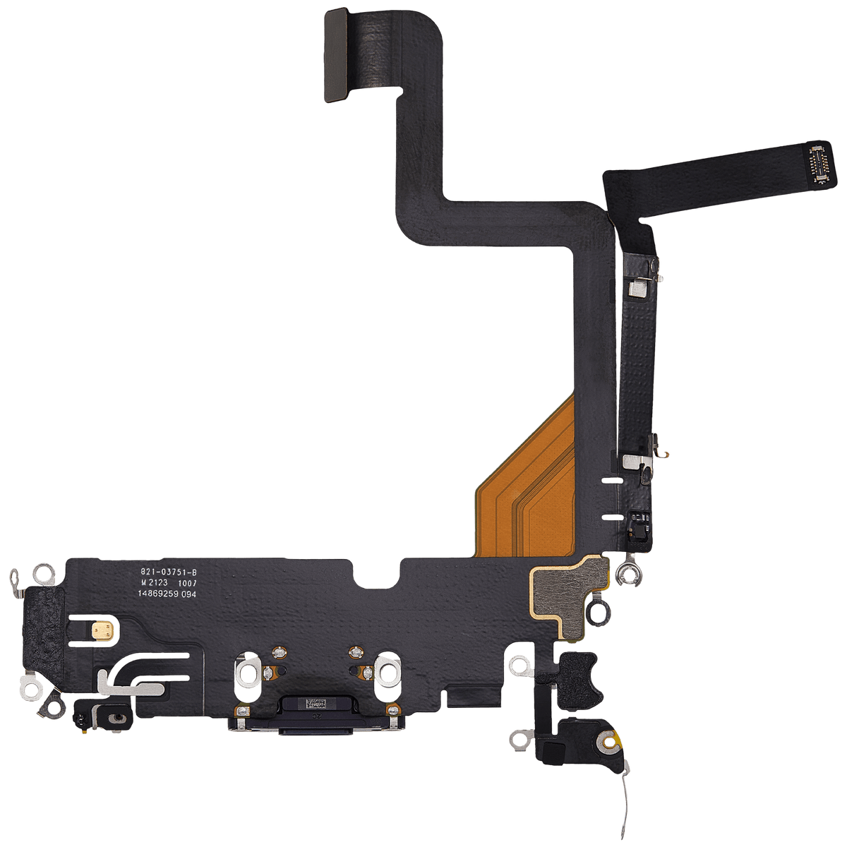 Charging Port Flex Cable For iPhone 14 Pro (Used OEM Pull) (Deep Purple)