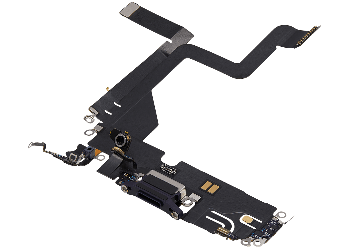 Charging Port Flex Cable For iPhone 14 Pro (Used OEM Pull) (Deep Purple)