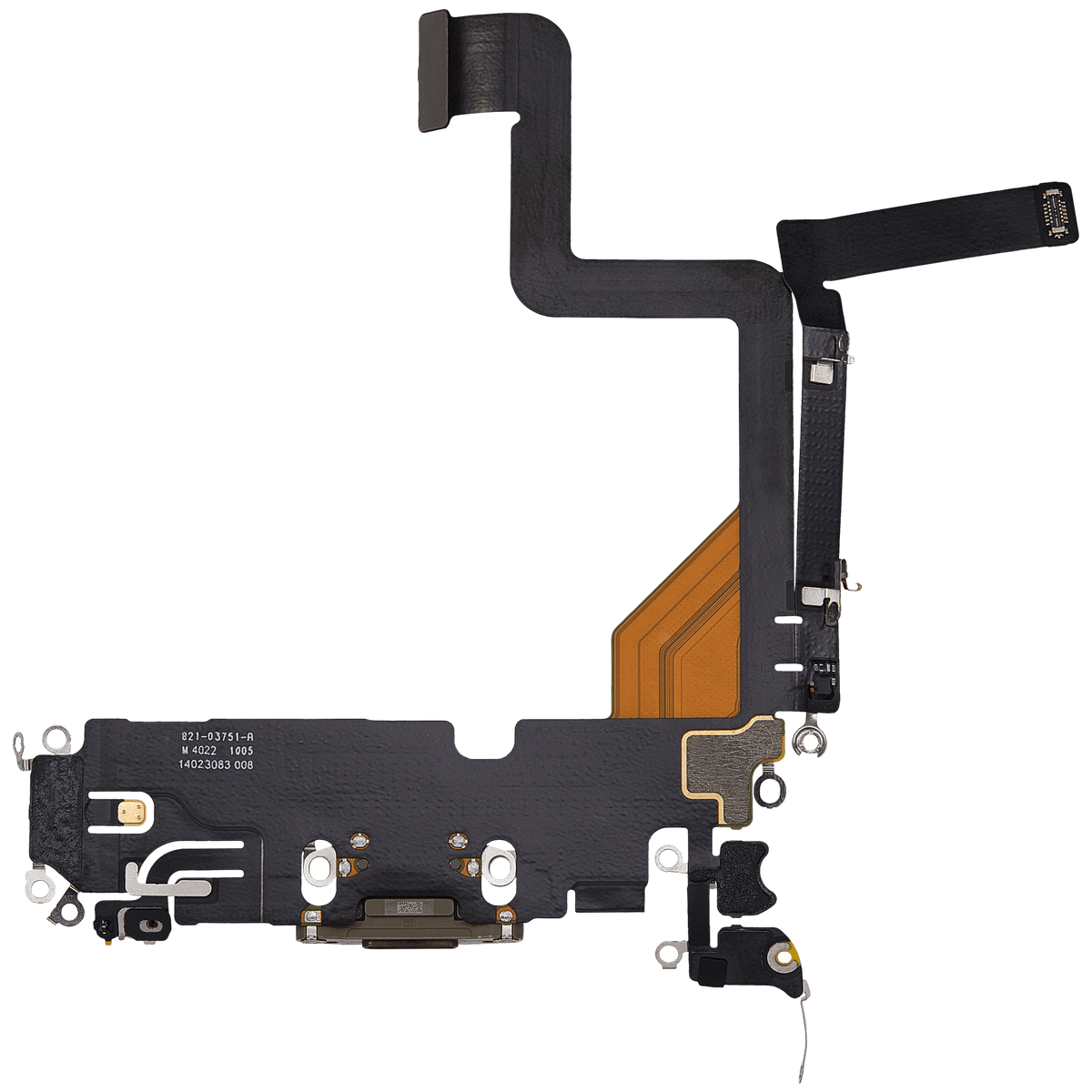 Charging Port Flex Cable For iPhone 14 Pro (Used OEM Pull) (Gold)