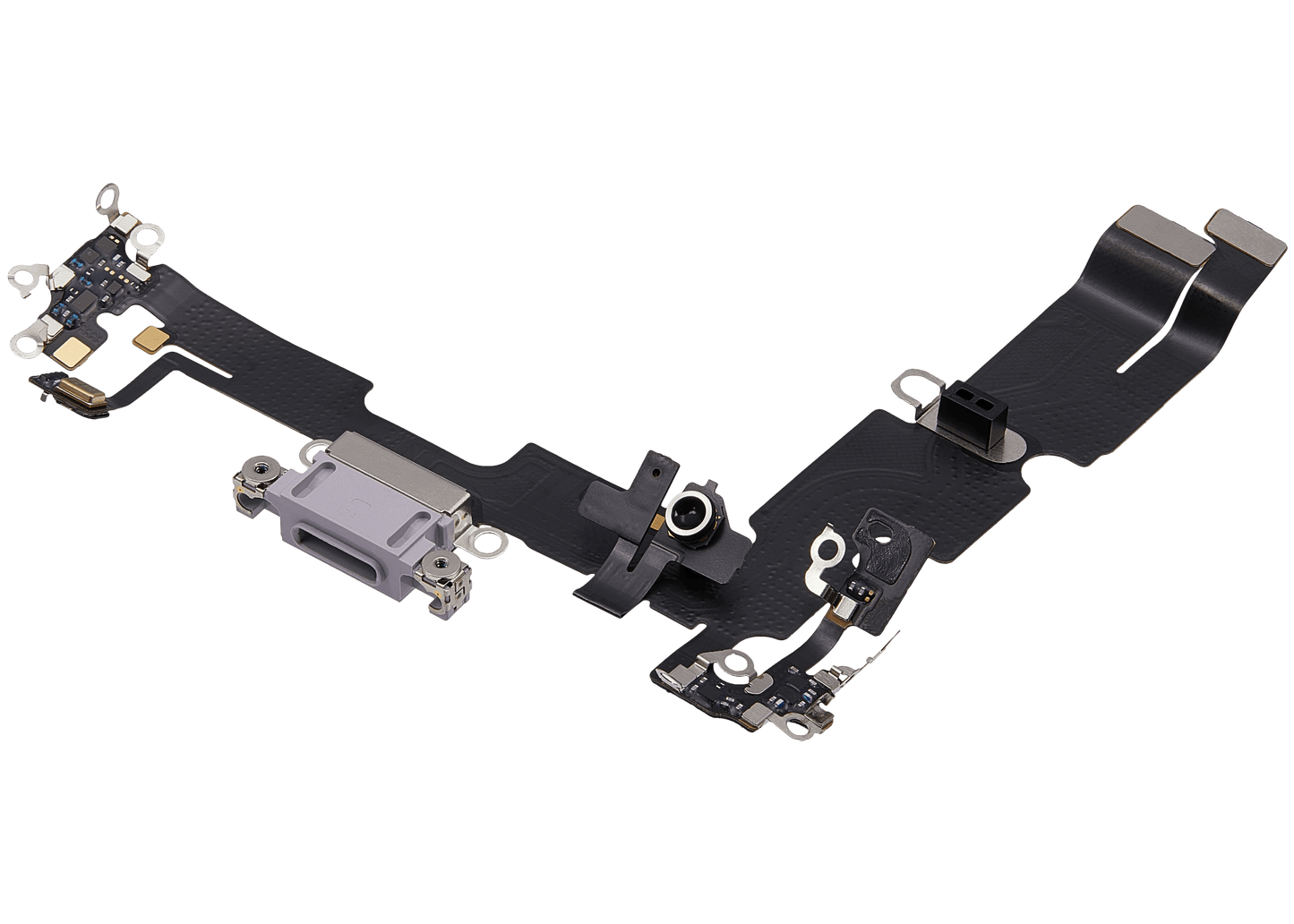 Charging Port Flex Cable For iPhone 14 Plus (Used OEM Pull) (Purple)