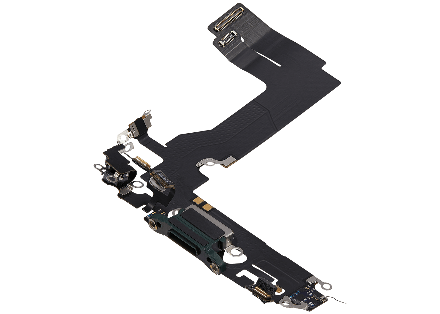 Charging Port Flex Cable For iPhone 13 Mini (Used OEM Pull) (Green)