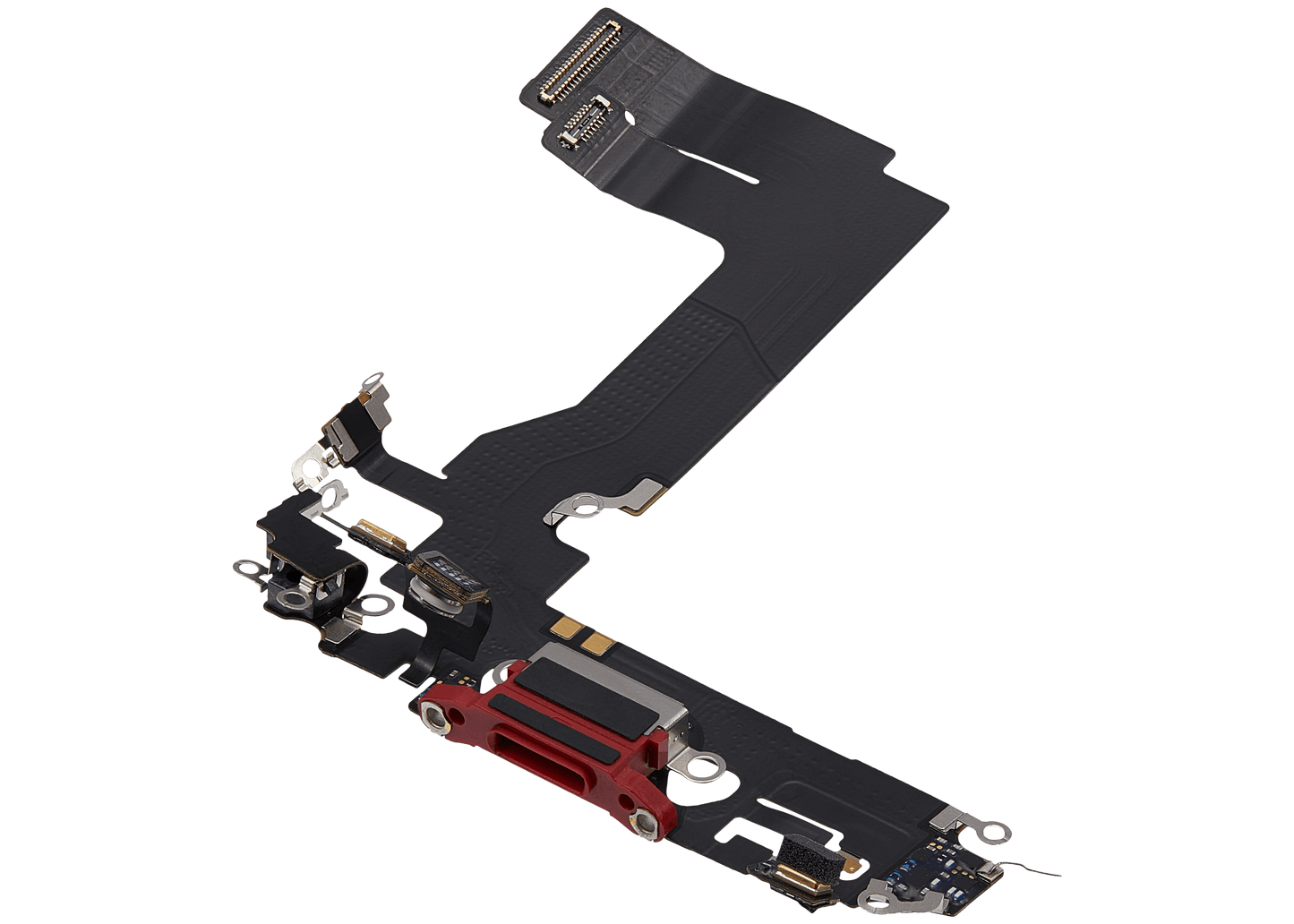 Charging Port Flex Cable For iPhone 13 Mini (Used OEM Pull) (Red)