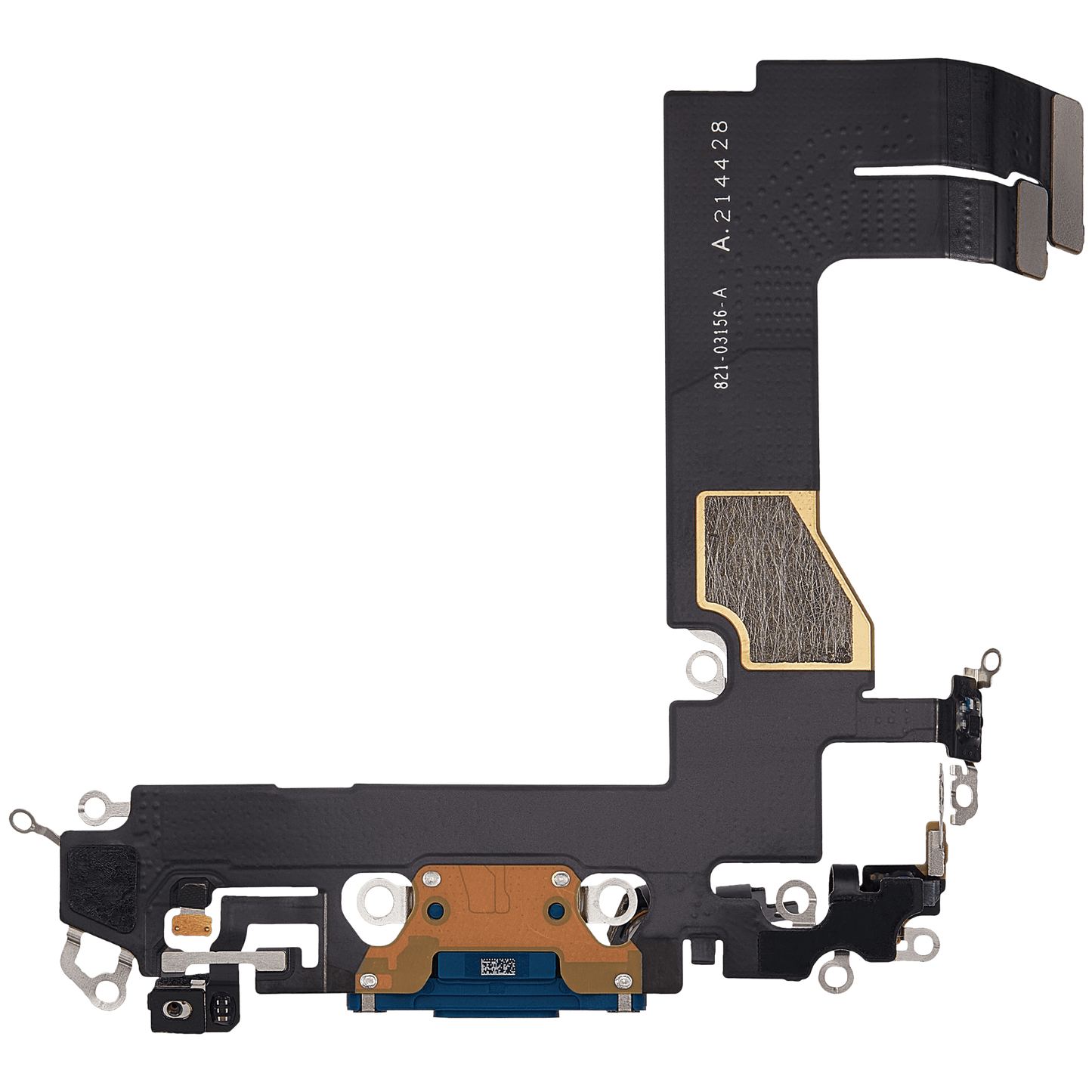 Charging Port Flex Cable For iPhone 13 Mini (Used OEM Pull) (Blue)