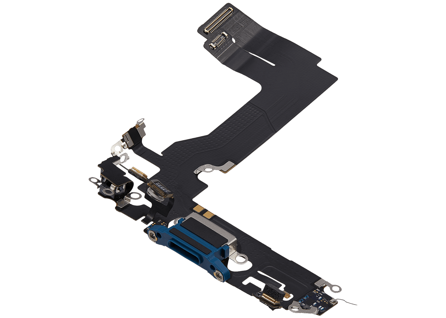 Charging Port Flex Cable For iPhone 13 Mini (Used OEM Pull) (Blue)