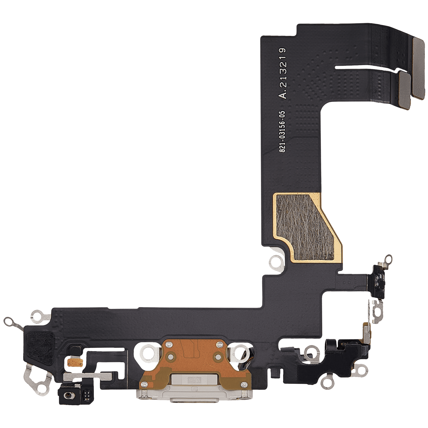 Charging Port Flex Cable For iPhone 13 Mini (Used OEM Pull) (Starlight)
